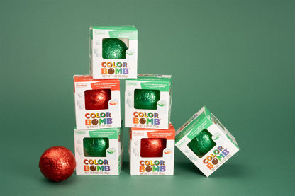 Assorted Red & Green Color Hot Chocolate BOMB®,  12 Pack