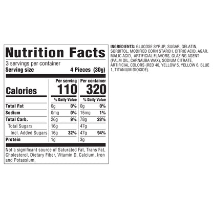 Nutrition information