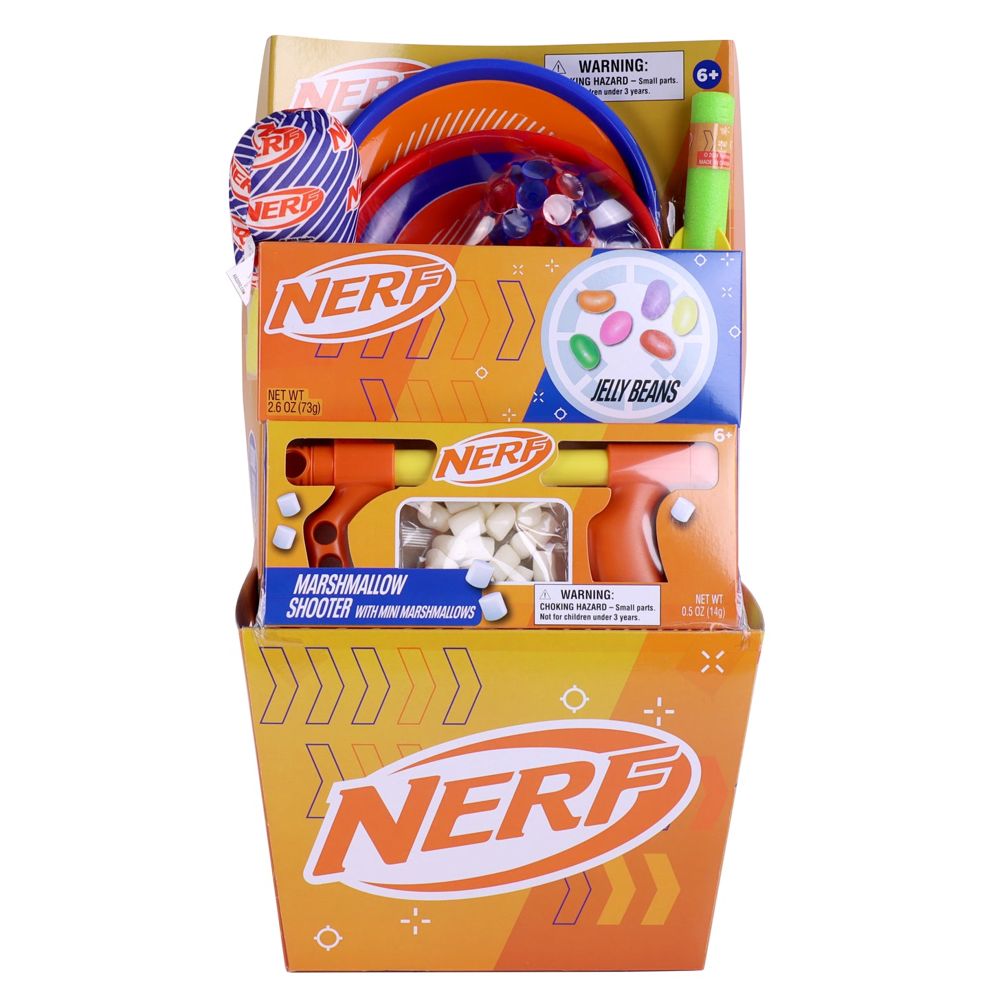 Orange nerf easter basket