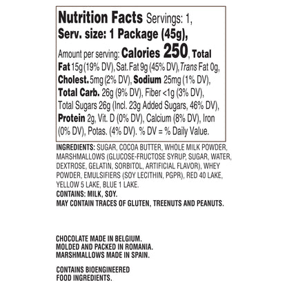 snowman nutrition facts and ingredients