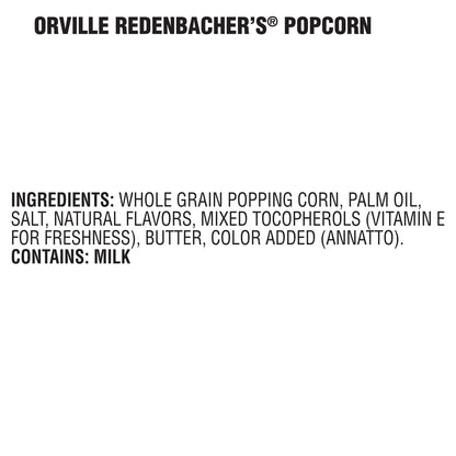 Ingredients for popcorn