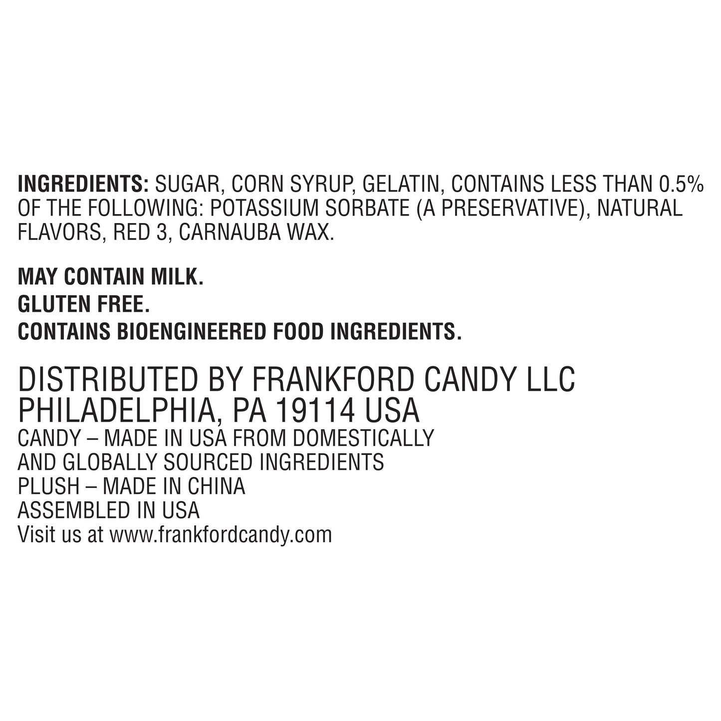 ingredients list