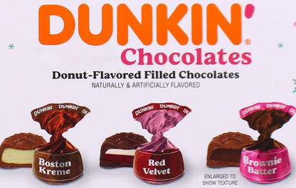 Dunkin Chocolates 25 Oz Bag Bulk-NEW Red Velvet Flavor!