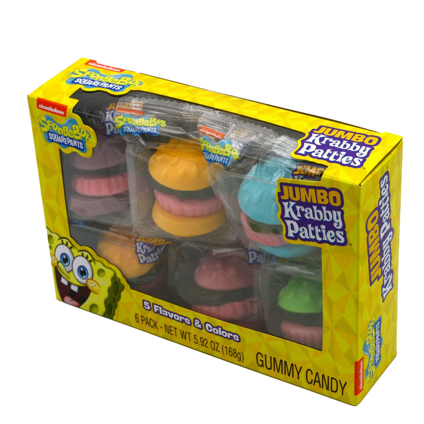 angle of yellow krabby patties box