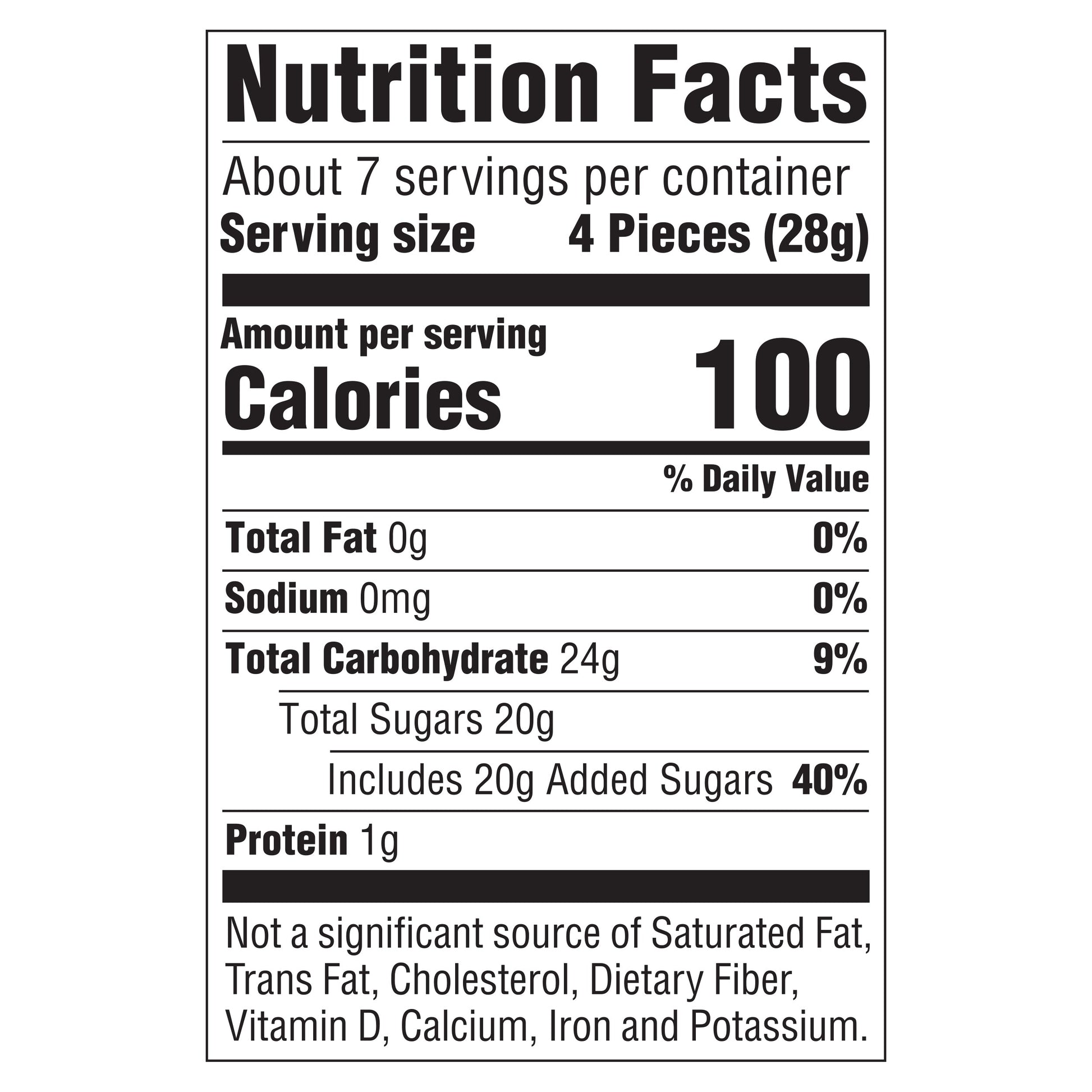 nutrition facts