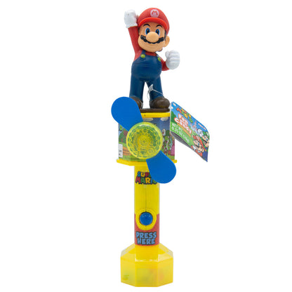 Super Mario fan with candy inside on a white background